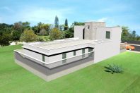 projeto 170 metros planta térrea mezanino fachada moderna telhado embutido condomínio arquiteto paulínia telhado embutido
