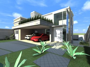 projeto 240 metros terreno declive campinas barão geraldo arquitetas design arquitetura moderna fachada reta vidro escada