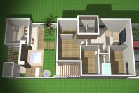 projeto casa tipo loft compacta sobrado alto padrão 120m2 terreno 10×25 condomínio limeira terras são bento
