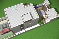 projeto casa tipo loft compacta sobrado alto padrão 120m2 terreno 10×25 condomínio limeira terras são bento