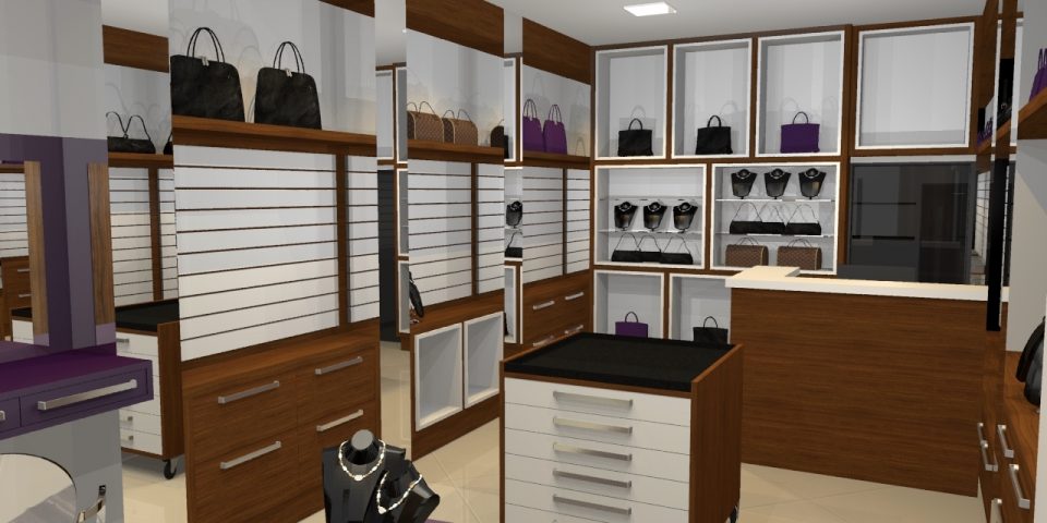 projeto decoração design interiores desenho moveis loja bijuterias arquiteto mogi guacu shopping buriti