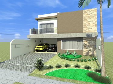 projeto planta arquitetura construção casa alto padrao 10×25 condomínio roland fachada reta quadrada arquiteto limeira