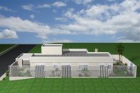 projeto reforma casa térrea terreno 10 frente por 25 10×25 construção 03 suites 180m2 lazer gourmet fachada moderna arquiteto Cordeirópolis