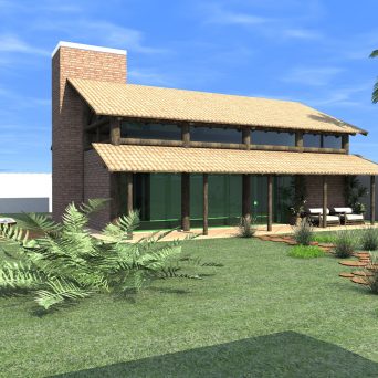 projeto casa rustica tijolinho chácara telha clara quiosque eucalipto novo rustico neorustico