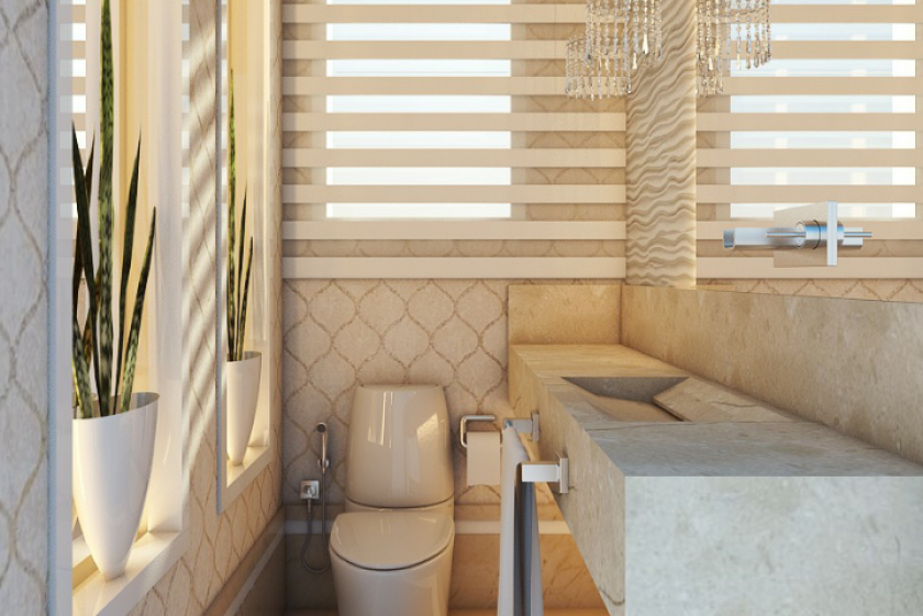 projeto decoração design interiores lavabo clássico neoclássico toque moderno no Guarujá Praia Pitangueiras