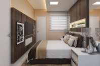 projeto ambientes interiores apartamento compacto pequeno terrazzo limeira arquiteto quarto pequeno
