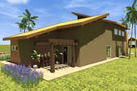 projeto casa rustica chacara madeira eucalipto telhado ceramica diferenciado ousado arquiteto limeira arquiteta campinas piscina organica quiosque