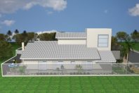 projeto casa térrea mezanino terreno 12×25 condomínio ipê limeira arquitetura moderna telhado aparente