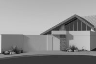 projeto casa terreno declive 200m2 6 vagas garagem subsolo estrutura metálica arquitetura inspirada campo rustico moderno