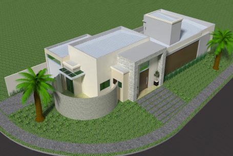 projeto planta casa terrea esquina 03 suites arquitetura moderna condominio terras sao bento limeira arquiteto arquiteta telhado embutido