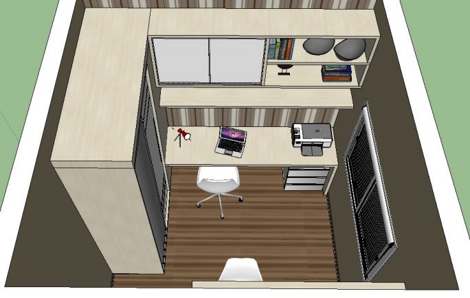 projeto design interiores decoração ambientes apartamento reservatto limeira escritorio