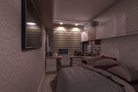 projeto decoracao design interiores apartamento compacto praia grande onix residence
