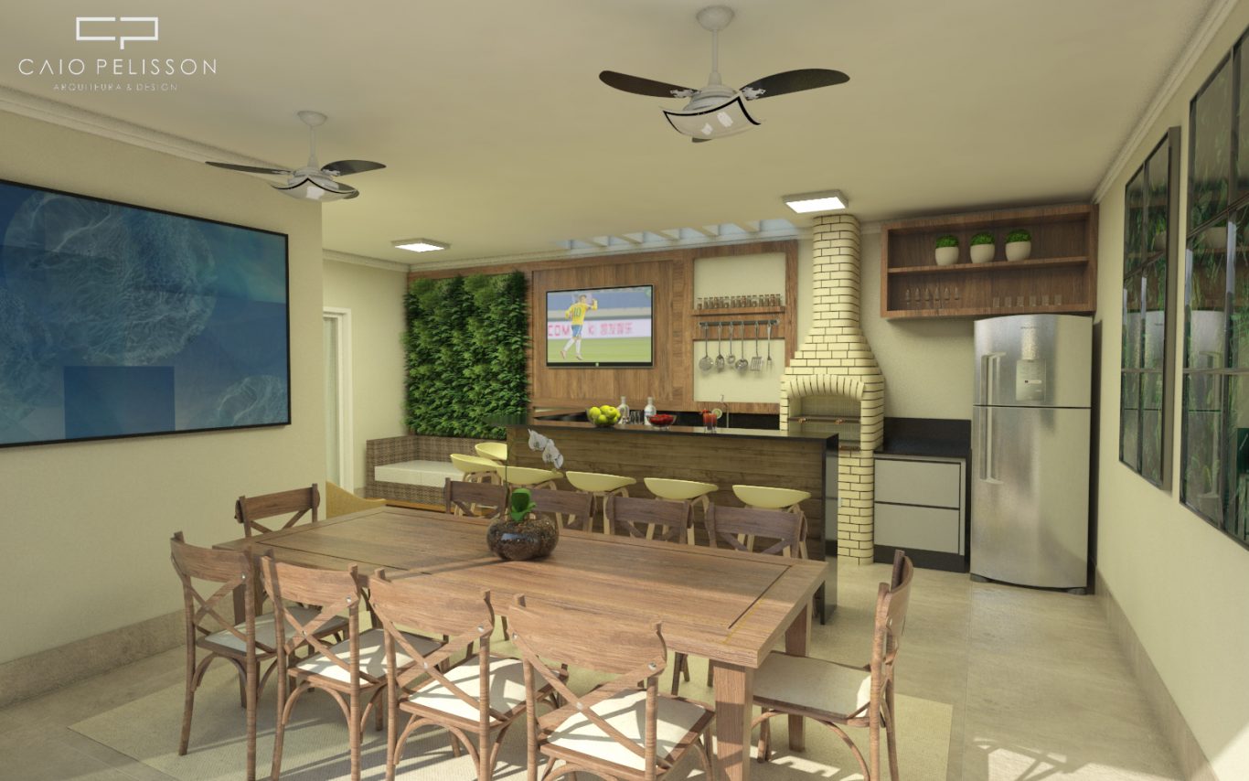 Projetos de Design de Interiores para Área de Lazer Gourmet
