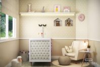 projeto decoração design quarto nene bebe infantil feminino criança estilo romântico