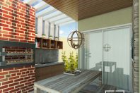 projeto decoracao casa terrea moderna teto alto inclinado estilo industrial urbano jovem