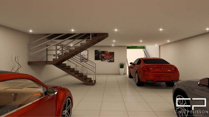 projeto sobrado moderno 10x25 garagem subsolo alto padrão condomínio Sorocaba