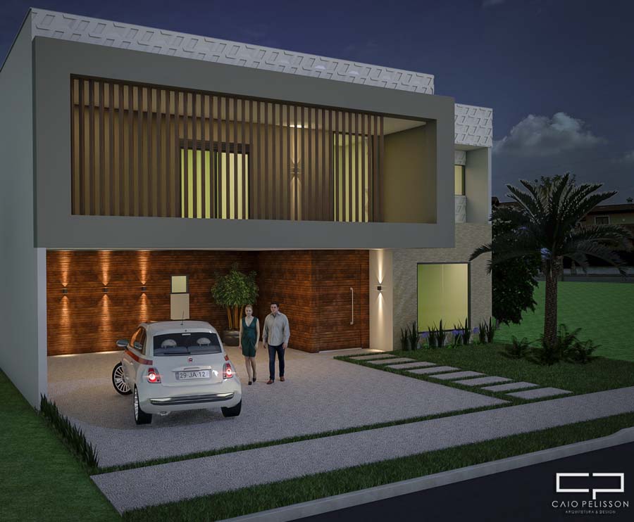 Fachada De Sobrado Sobrado Fachada 2 De Adria | Planta 3D Mooble