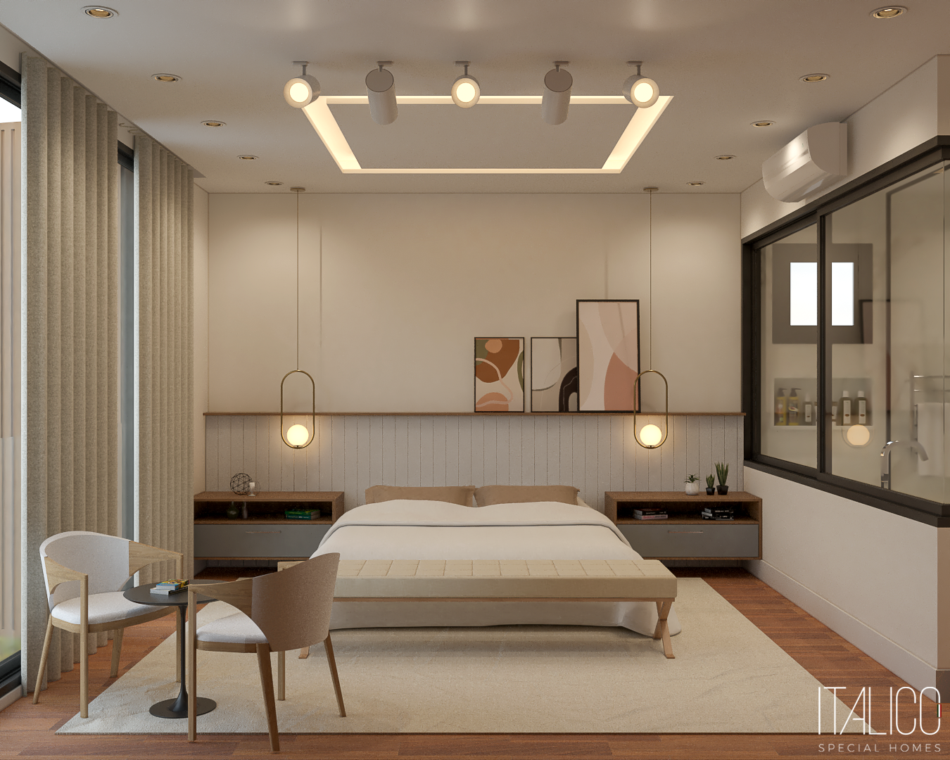 Interiores Suite Master Moderna - Italico Special Homes