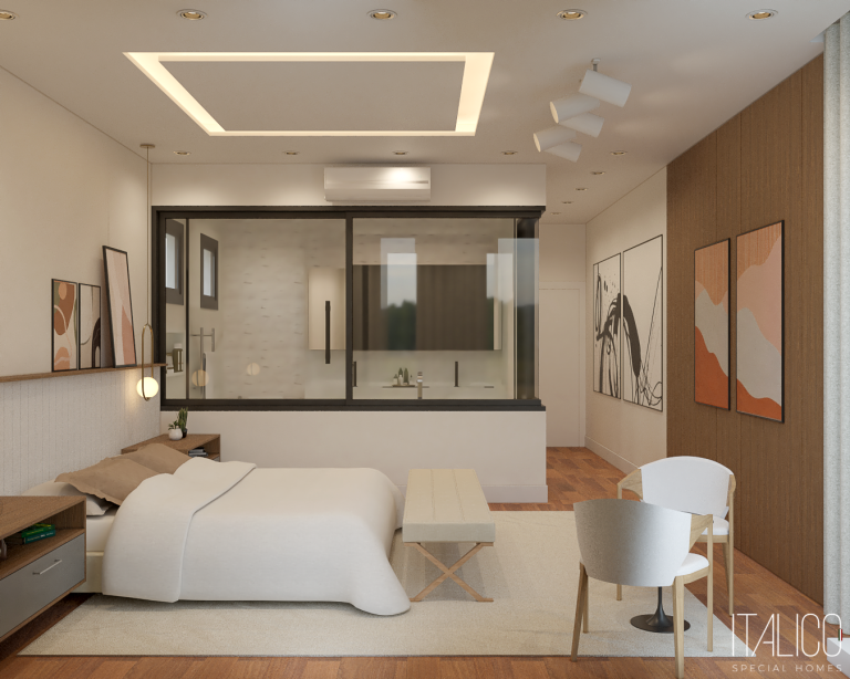 Interiores Suite Master Moderna - Italico Special Homes