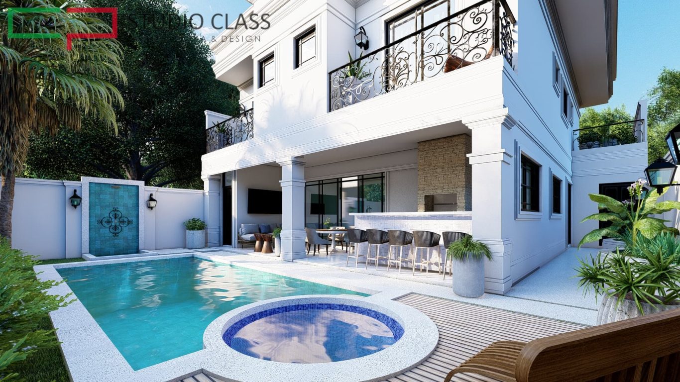 Arquiteto Assina Projeto Neoclássico no Condomínio Alphaville Dom Pedro 0 – Campinas