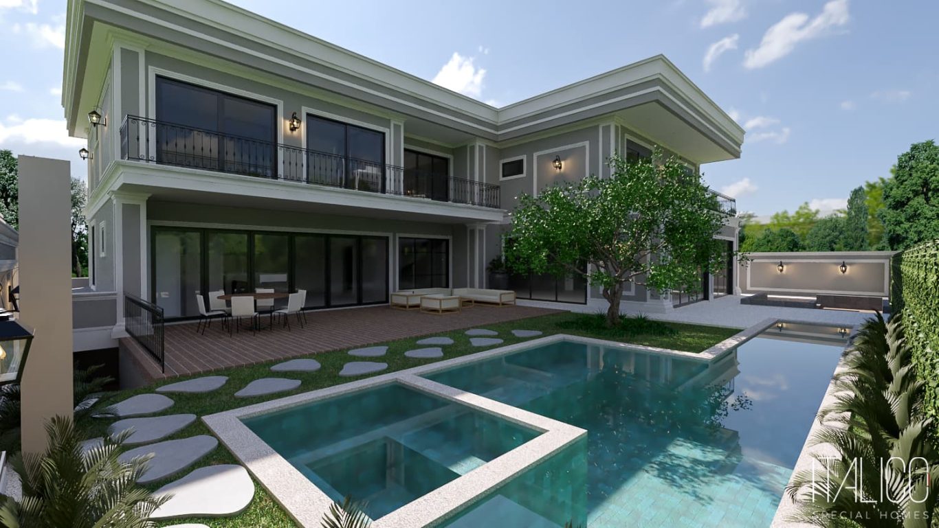 Arquiteto em Campinas – Casa Neoclássica em Terreno 18x40 no Condomínio Mont Blanc