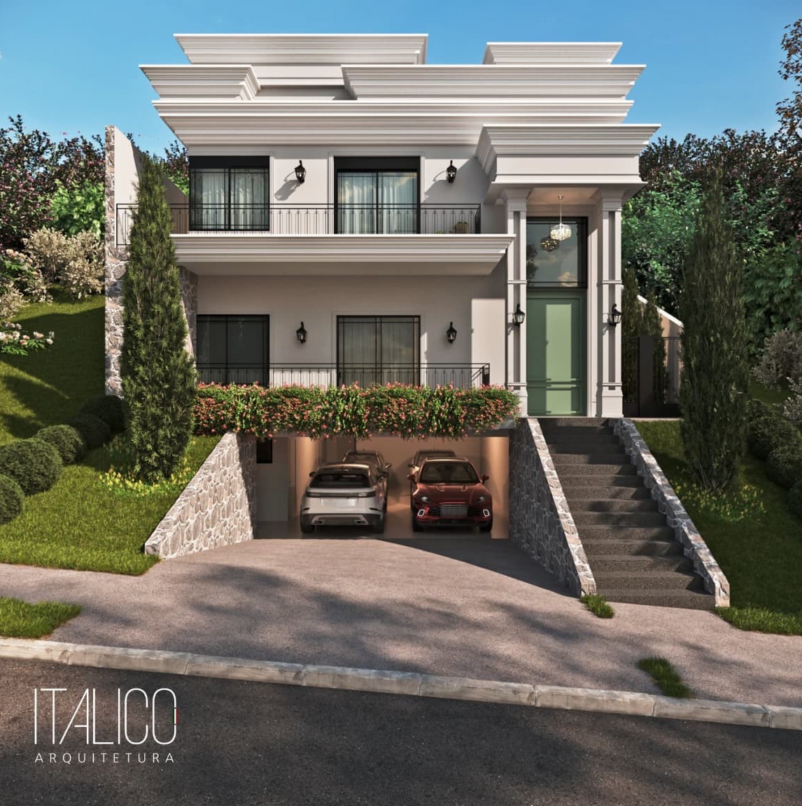 Arquiteto em Campinas – Residência Neoclássica no Alphaville Dom Pedro Zero em Terreno de 500m²