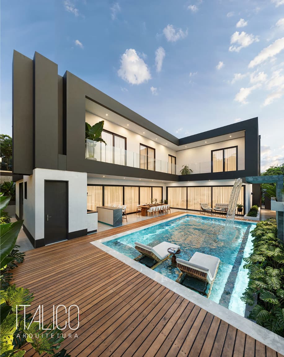 Arquitetura Moderna no Condomínio Mont Blanc em Campinas