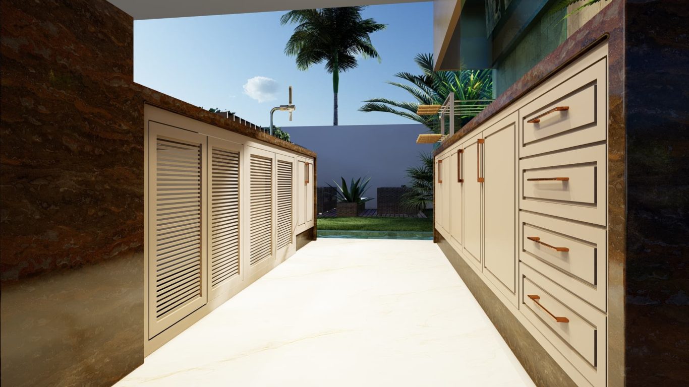 Espaço Gourmet com Detalhes e Bancada Refinada