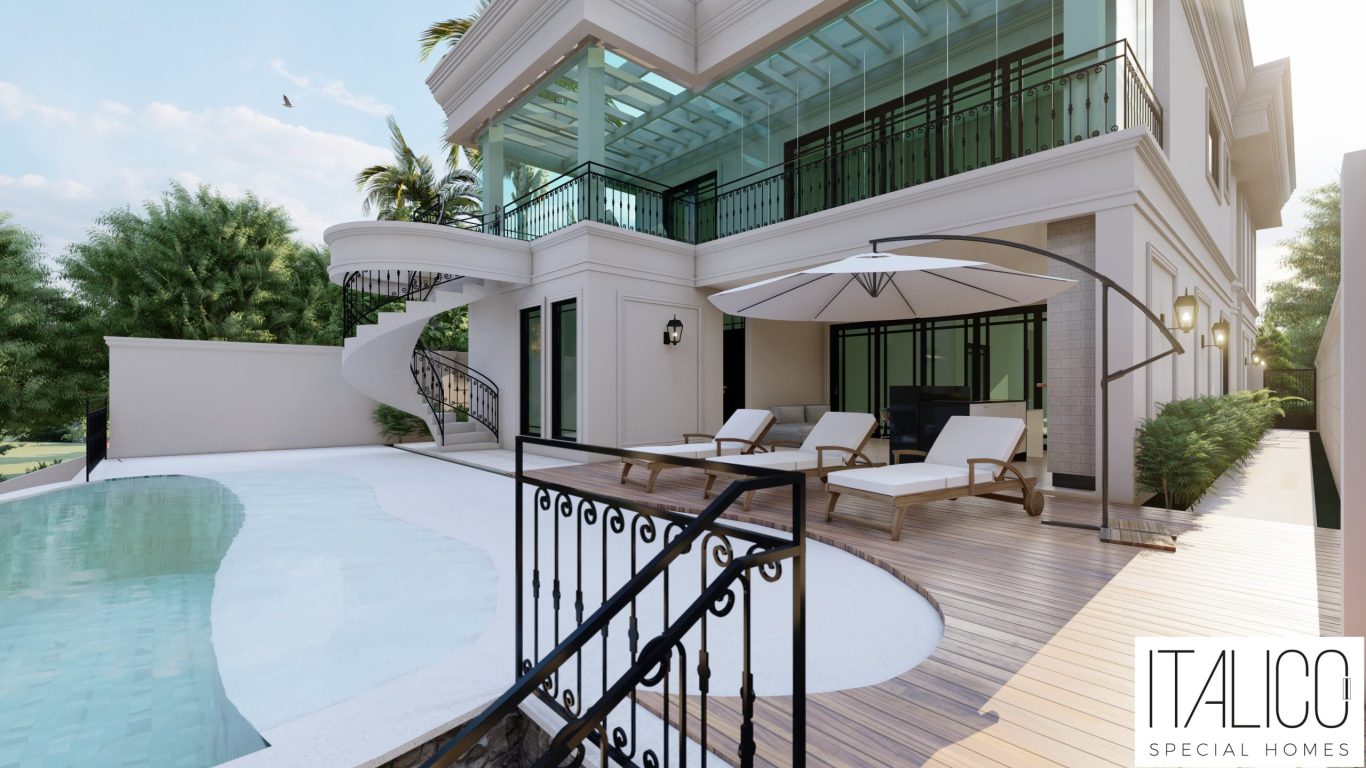 Projeto Neoclássico em Campinas – Residência no Alphaville Dom Pedro 0 com Terreno de 600m²