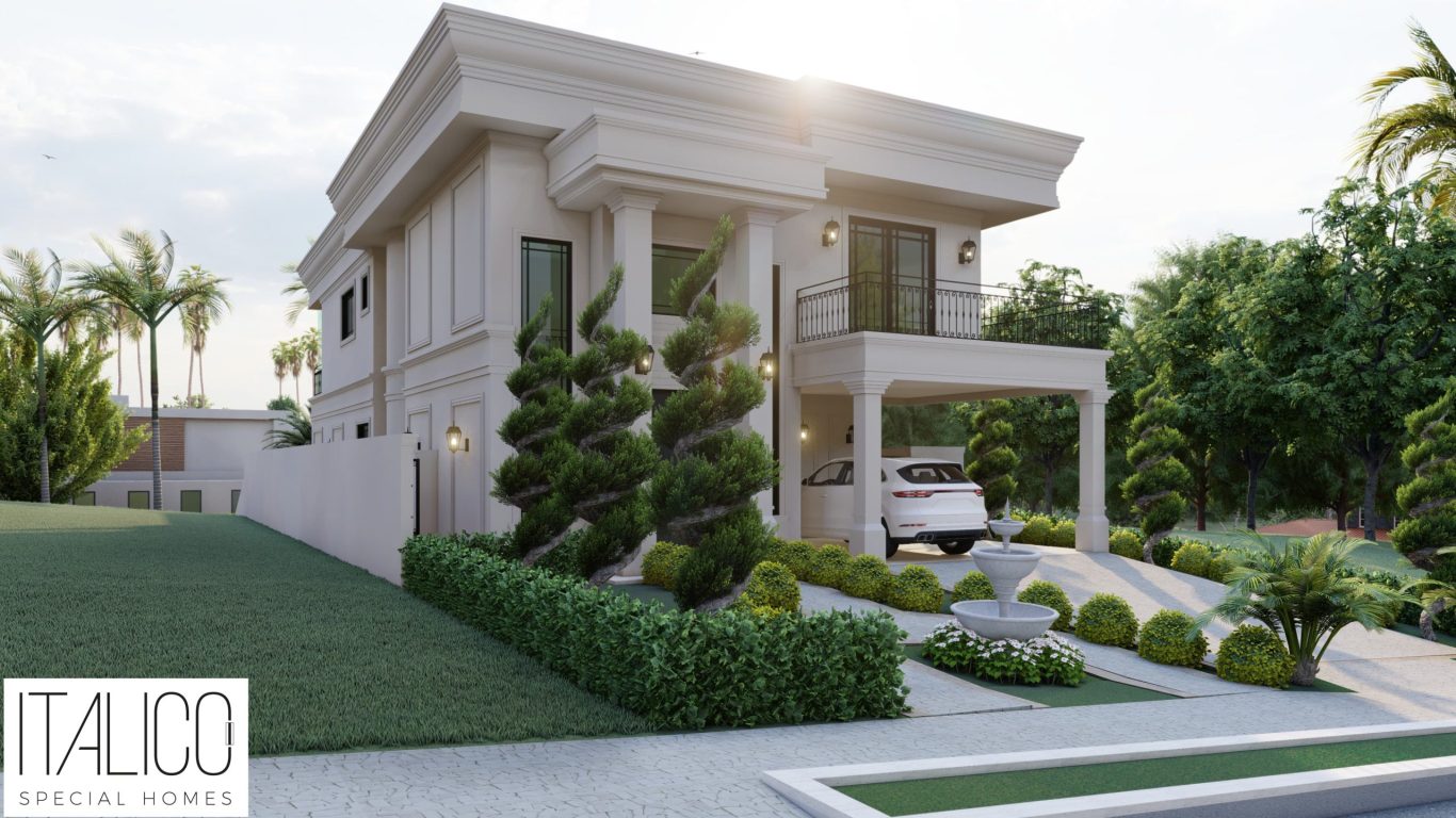 Projeto Neoclássico em Campinas – Residência no Alphaville Dom Pedro 0 com Terreno de 600m²