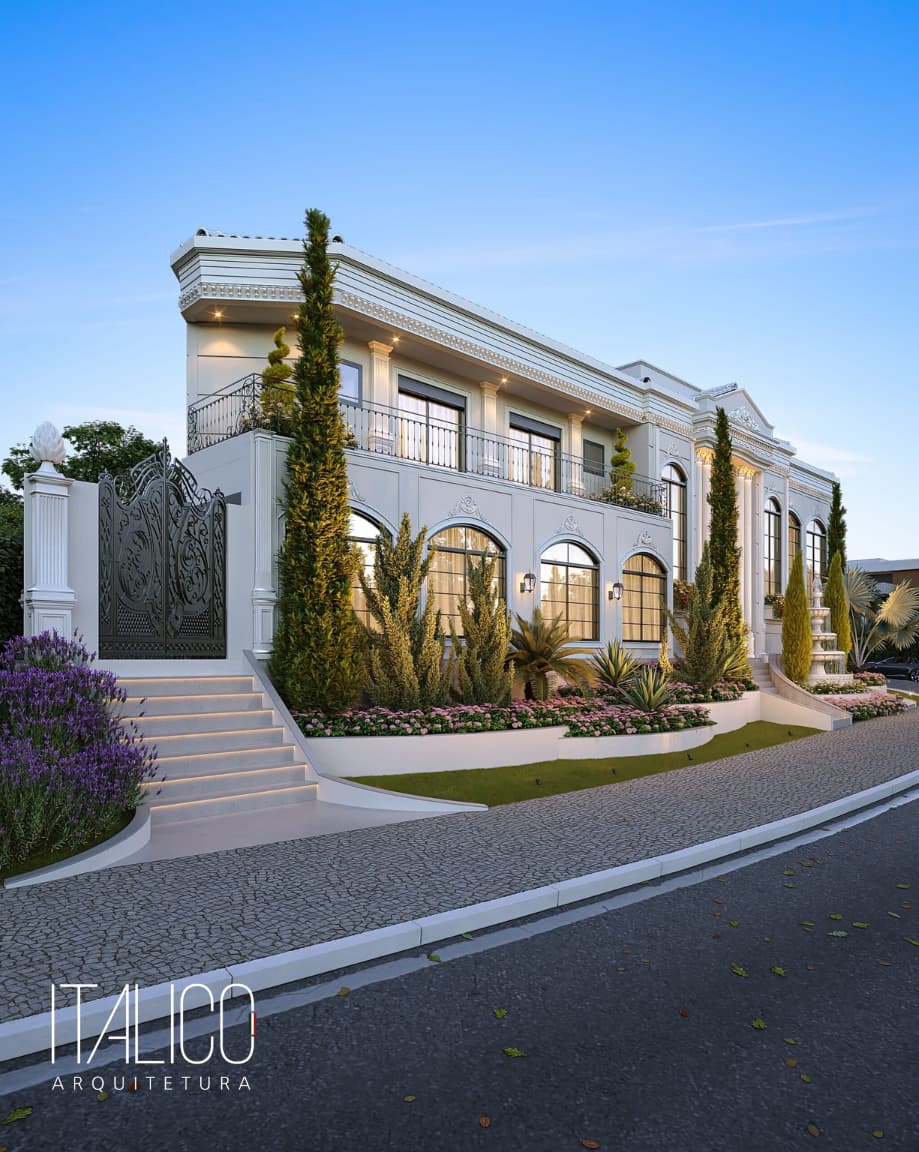 Residência com Fachada Elegante no Mont Blanc