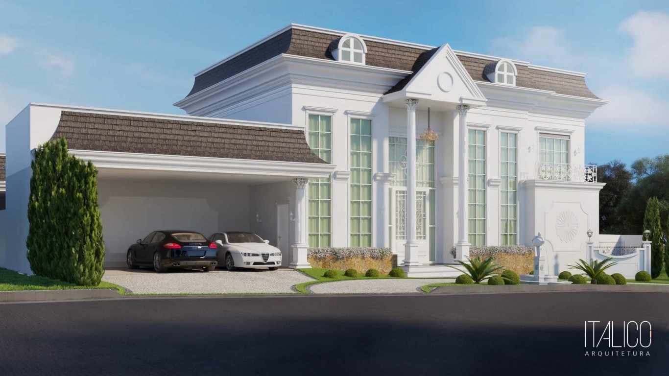 Projeto de Residência de 500m² em Campinas – Casa de Alto Padrão no Condomínio Alphaville D Pedro Zero