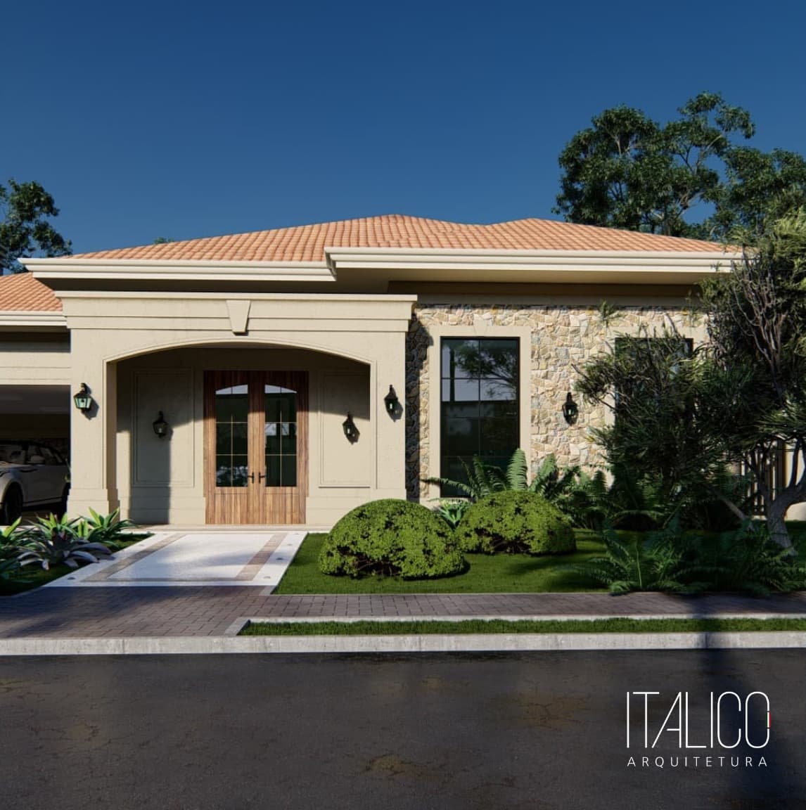 Projeto de Residência Térrea no Mont Blanc Residence em Campinas