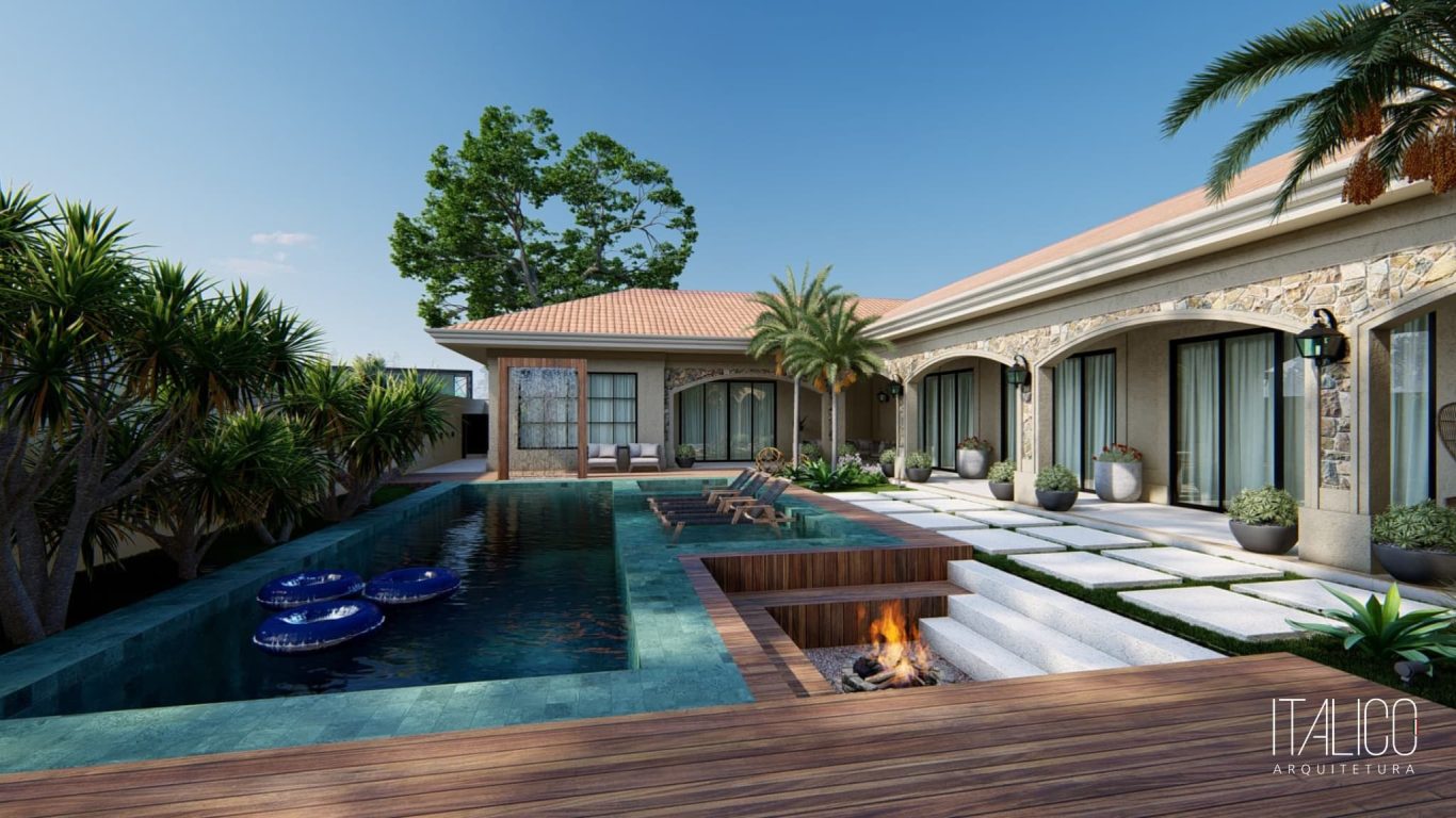 Projeto de Casa no Estilo Clássico – Condomínio EntreVerdes, Campinas, 1200m²