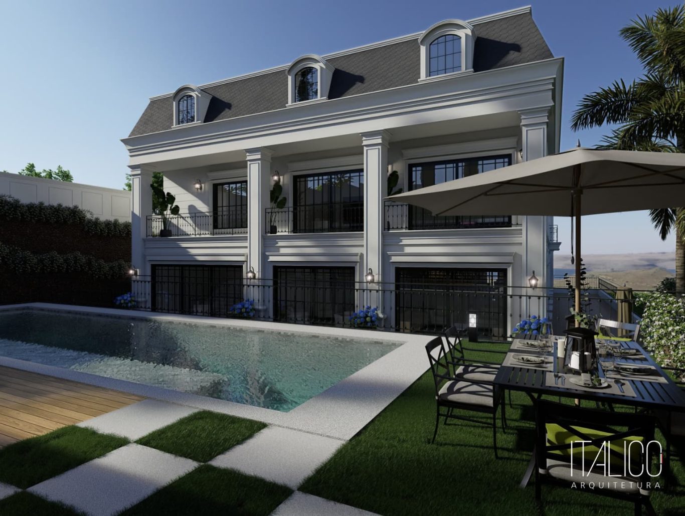 Projeto Elegante no EntreVerdes – Residência com Elementos da Arquitetura Clássica