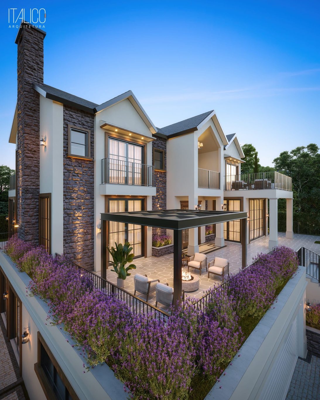 Casa com Fachada Clássica no EntreVerdes – Campinas, Projeto Elegante