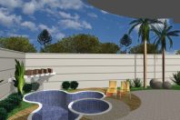 Projeto Terreno 12×30 Planta Casa Térrea com Mezanino Arquiteto em Paulínia Condomínio