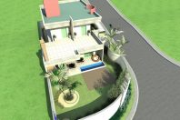projeto casa esquina terreno 10×30 condomínio terras santa elisa limeira arquiteto arquiteta