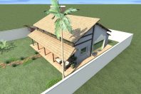 projeto casa rustica tijolinho chácara telha clara quiosque eucalipto novo rustico neorustico