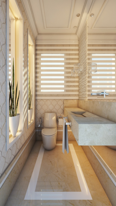 projeto decoracao design interiores lavabo classico neoclassico toque moderno