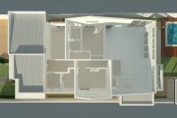 projeto casa térrea 03 suítes mezanino telhado aparente alto inclinado arquiteto campinas