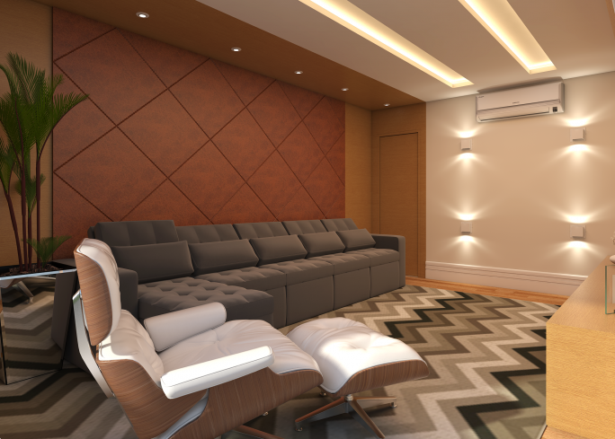 projeto decoração ambientes design interiores home Theater bom gosto alto padrão reforma condomínio limeira