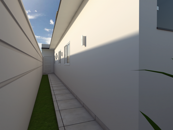 projeto construção casa térrea moderna terreno 8x25 125 metros 3 suítes lazer integrado