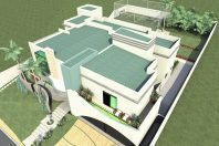 projeto construir mansão arquitetura moderna brasileira reta com curvas casa sobrado 1000 metros alto padrao