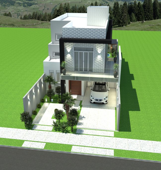 projeto planta casa sobrado moderno 8x25 3 suites 140 metros lazer piscina campinas citta salerno