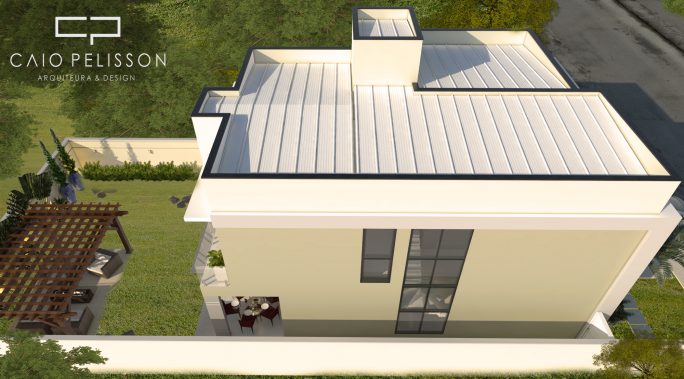 projeto casa sobrado moderno terreno 12x25 construcao 200 m2 fachada reta