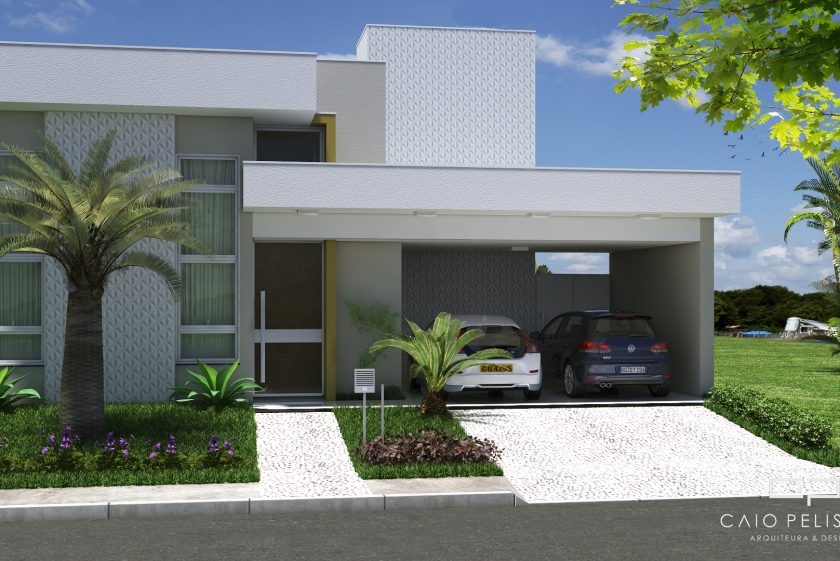 projeto casa moderna villa daquila 11×30 piracicaba reta telhado embutido