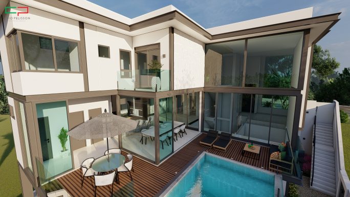 casa moderna estrutura metalica e vidro estilo contemporaneo condominio jundiai sp
