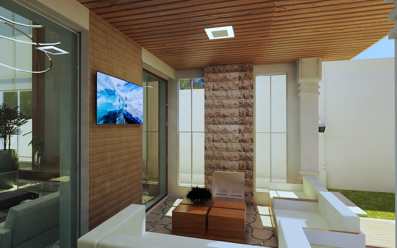 Área Gourmet com Decoração no Estilo Neoclássico