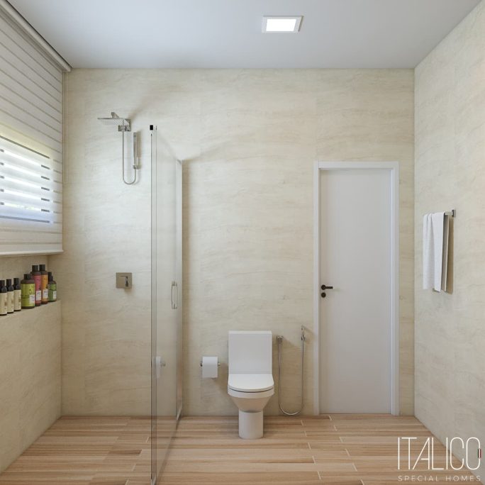 Banheiro com Iluminação Embutida - Italico Special Homes